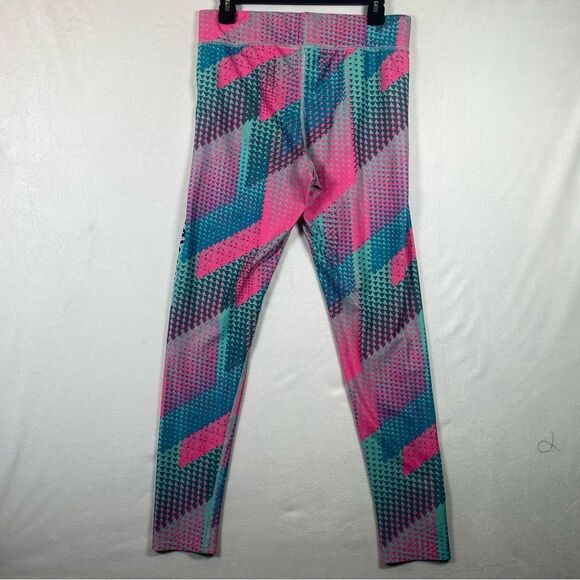 All The Way Live Full Dye Geometric Pattern Leggings Size Large - Picture 2 of 10